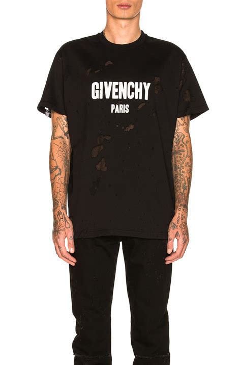 givenchy distressed columbian te|GIVENCHY PARIS destroyed oversized t.